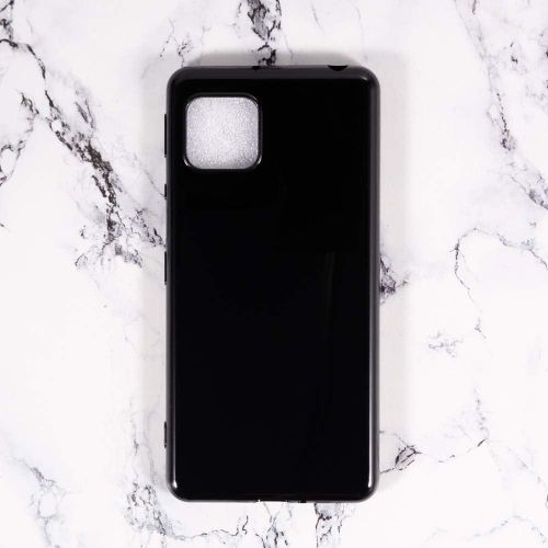 Sharp Aquos Sense 5G Case, Scratch Resistant Soft TPU Back Cover Shockproof Silicone Gel Rubber Bumper Anti-Fingerprints Full-Body Protective Case Cover-Black