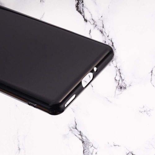 Sharp Aquos Sense 5G Case, Scratch Resistant Soft TPU Back Cover Shockproof Silicone Gel Rubber Bumper Anti-Fingerprints Full-Body Protective Case Cover-Black