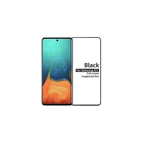 Samsung Galaxy A70 A71 A72 A73 5G Screen Protector Glass Full Glue Tempered Screen Guard Anti-Fingerprints Shatter-Resistant-Black