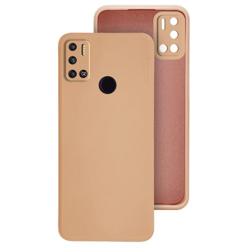 Tecno Spark 5, 6, 7, 8, 9, 10, 20  T C P Pro Plus Matte Soft Shock Proof Rubberised Back Case Cover  -Brown