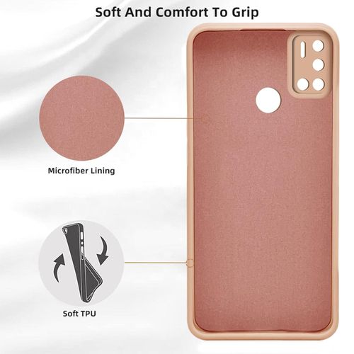 Tecno Spark 5, 6, 7, 8, 9, 10, 20  T C P Pro Plus Matte Soft Shock Proof Rubberised Back Case Cover  -Brown