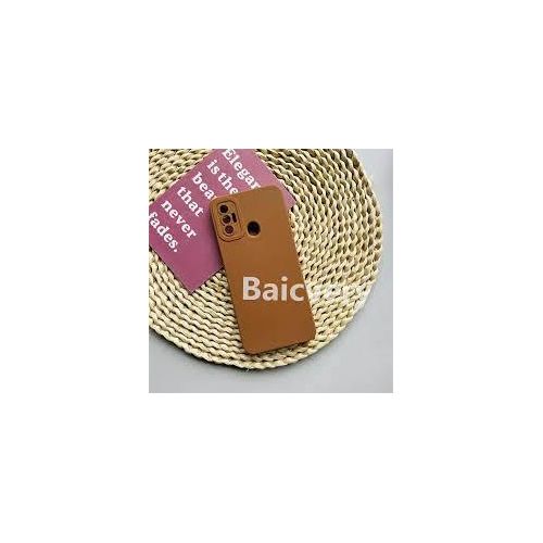 Tecno Spark 5, 6, 7, 8, 9, 10, 20  T C P Pro Plus Matte Soft Shock Proof Rubberised Back Case Cover  -Brown