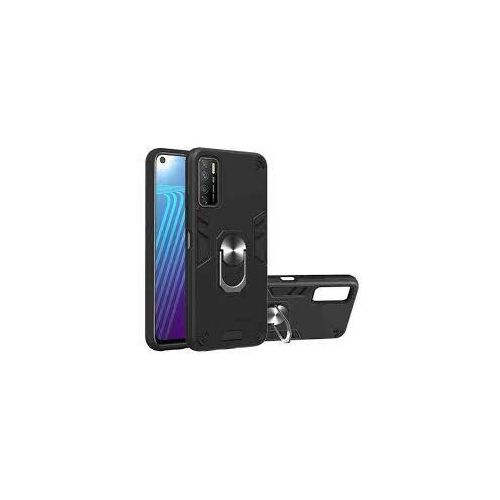 Infinix Note 10 11 12 20 30 40  I Pro 4G 5G X68 Built-in Ring Magnetic Kickstand Compatible With 2 In 1 Shockproof Phone Case Cover -Black