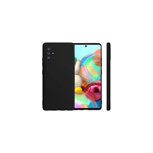 Samsung Galaxy M01, M01s, M01 Core, M11, M21, M21s, M31, M31s, M51 Back Cover, Camera Bump Protection & Ultra Slim Matte Soft Silicon Shock Proof Rubberised Back Case Cover-Black