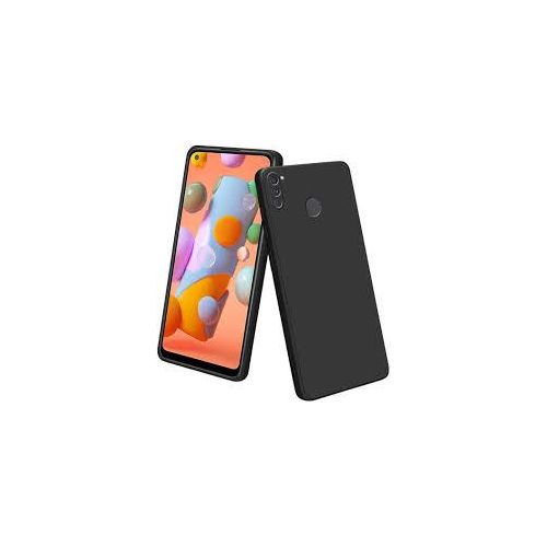 Samsung Galaxy M01, M01s, M01 Core, M11, M21, M21s, M31, M31s, M51 Back Cover, Camera Bump Protection & Ultra Slim Matte Soft Silicon Shock Proof Rubberised Back Case Cover-Black