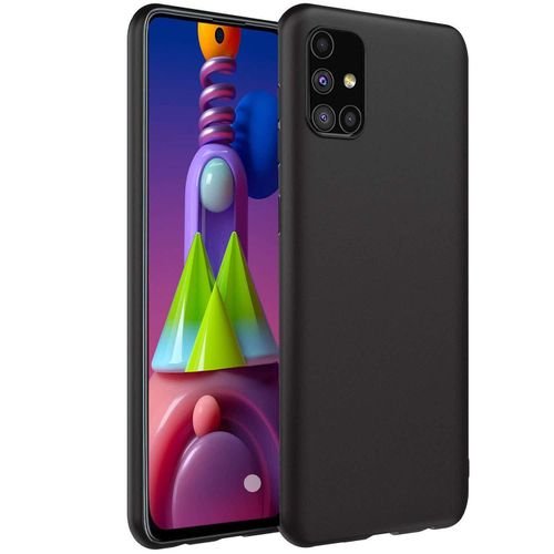 Samsung Galaxy M01, M01s, M01 Core, M11, M21, M21s, M31, M31s, M51 Back Cover, Camera Bump Protection & Ultra Slim Matte Soft Silicon Shock Proof Rubberised Back Case Cover-Black