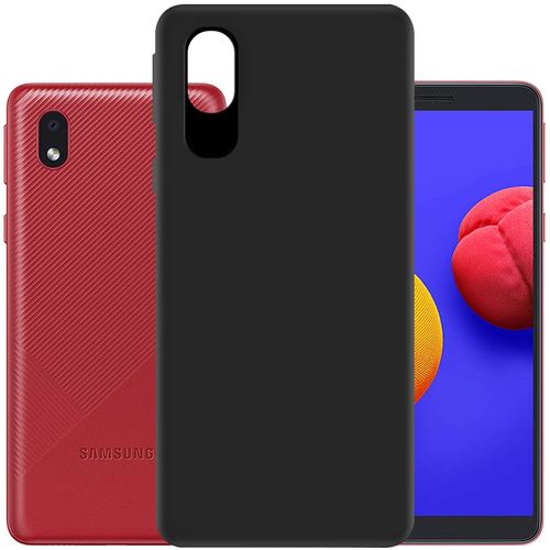 Samsung Galaxy M01, M01s, M01 Core, M11, M21, M21s, M31, M31s, M51 Back Cover, Camera Bump Protection & Ultra Slim Matte Soft Silicon Shock Proof Rubberised Back Case Cover-Black
