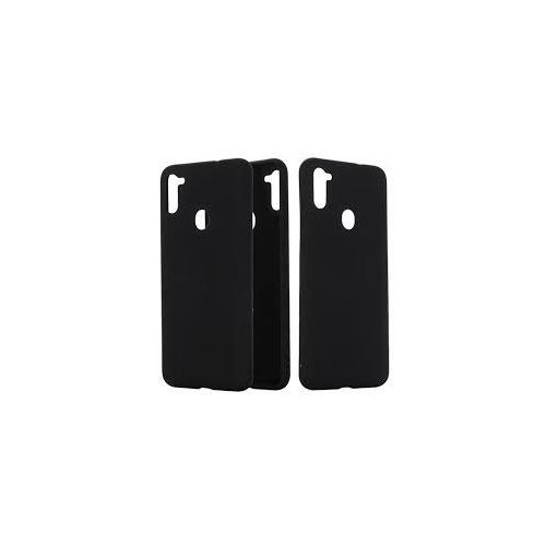 Samsung Galaxy M01, M01s, M01 Core, M11, M21, M21s, M31, M31s, M51 Back Cover, Camera Bump Protection & Ultra Slim Matte Soft Silicon Shock Proof Rubberised Back Case Cover-Black