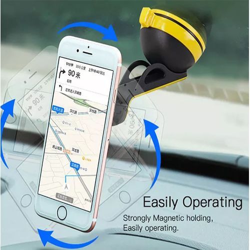 Car Windshield Phone Holder,Easy To Install, Black