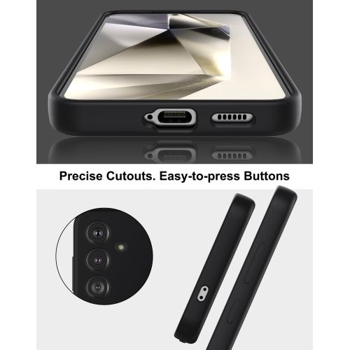 Samsung Galaxy S21 Ultra, S22 Ultra, S23 Ultra , S24 Ultra Pure Deep Black Silicone Case Full Body And Screen Protection Phone Cover