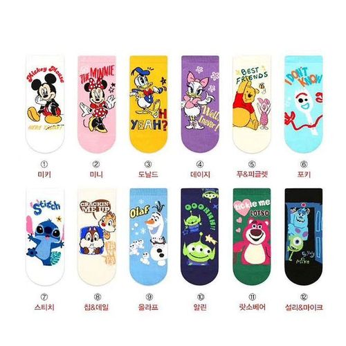 Socks Daisy Lady Donald Cotton Short Disney Duck Cartoon