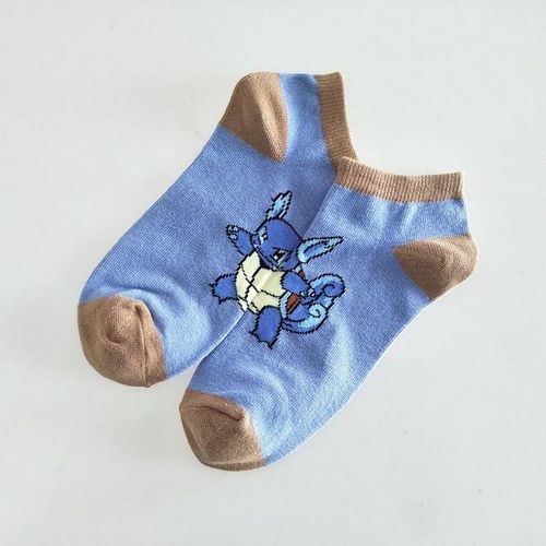 Invisible Summer Anime Cartoon Pokemon Boat Cotton Socks