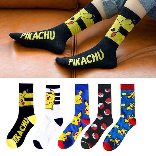 Casual Anime Socks Pikachu Pokemon Cartoon Tube Xxx Socks