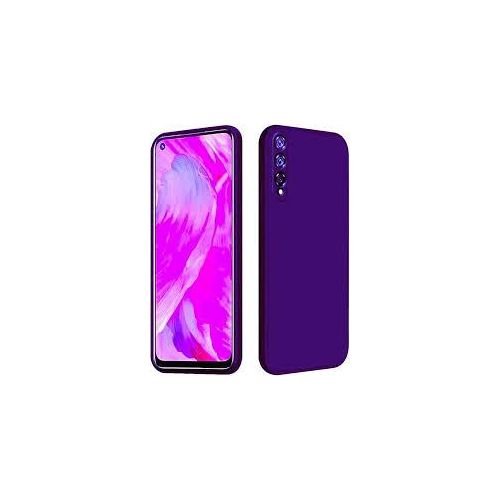 Samsung Galaxy A70, A71, A72, A73 Case, Slim Liquid Silicone Shockproof Anti-scratch , With Screen Guard Protective Soft Rubber Gel Phone Case Cover - Purple