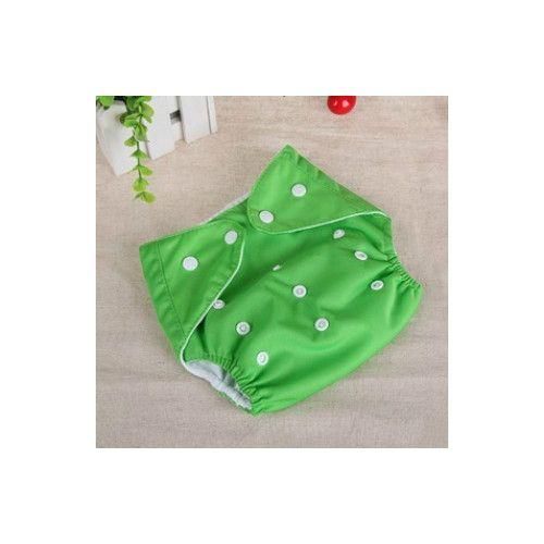 Baby Cloth Reusable Diapers Nappies Washableborn Ajustable Diapers Nappy Changing Diaper Children Washable Cloth Diapers, Size:InsertGreen