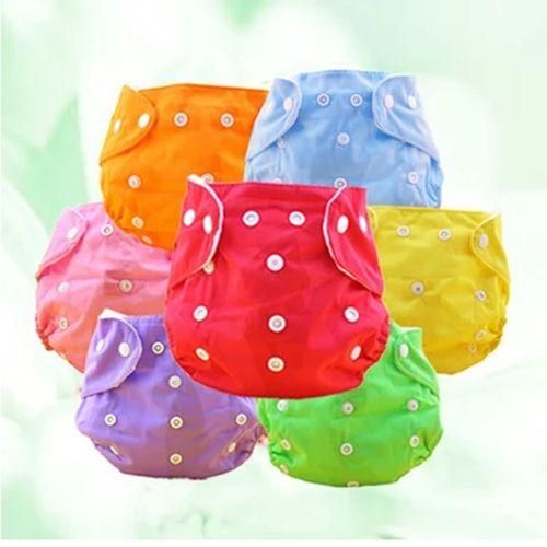 Baby Cloth Reusable Diapers Nappies Washableborn Ajustable Diapers Nappy Changing Diaper Children Washable Cloth Diapers, Size:InsertGreen