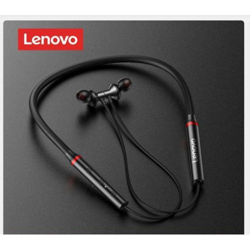 Lenovo HE05X Neckband Headset Waterproof Magnetic Bluetooth Wireless Earphones With Microphone - Black