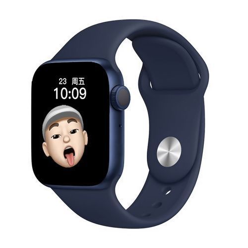 Smart Watch, Style:Sport Button Strap - Blue
