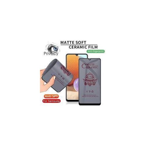 Samsung Galaxy A12 A13 A14 A15 5G Ultra Matte Ceramic Screen Protector Anti Fingerprint Scratch Guard -Black