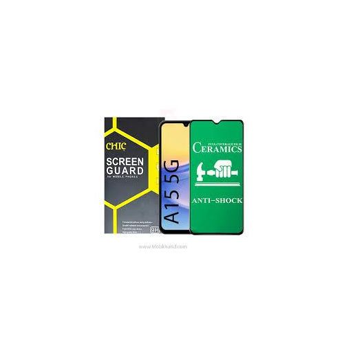 Samsung Galaxy A12 A13 A14 A15 5G Ultra Matte Ceramic Screen Protector Anti Fingerprint Scratch Guard -Black