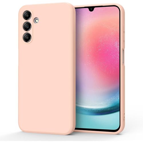 Samsung Galaxy A20, A21, A22 4G, A23, A24, A25 Silicon Phone Cover Case-Pink