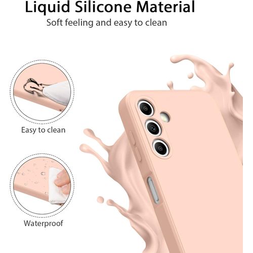 Samsung Galaxy A20, A21, A22 4G, A23, A24, A25 Silicon Phone Cover Case-Pink