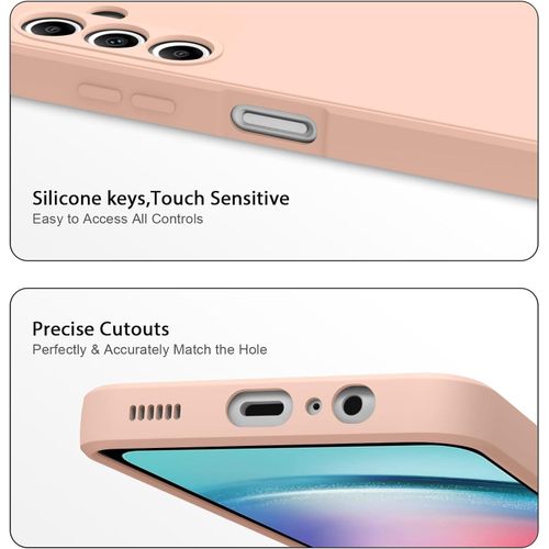 Samsung Galaxy A20, A21, A22 4G, A23, A24, A25 Silicon Phone Cover Case-Pink