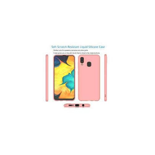 Samsung Galaxy A20, A21, A22 4G, A23, A24, A25 Silicon Phone Cover Case-Pink
