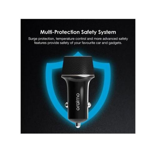Oraimo Car Potable Quality Charger-Black