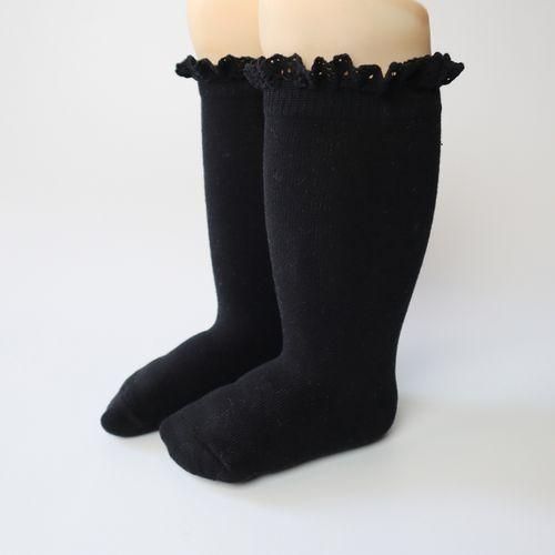Kids High Girl Socks Lace Long Ruffle Sock Knee Autumn Baby