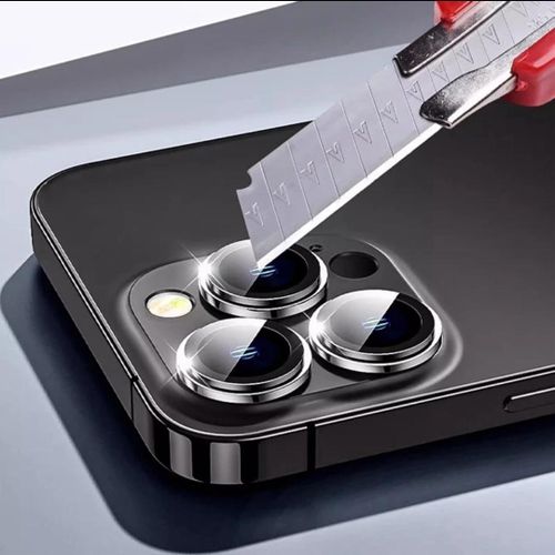 Universal IPhone 11 11 Pro 11 Pro Max Point Drill Camera Lens Protector Circle Camera Glass Protector Black