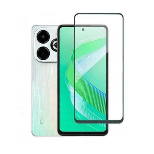 Tecno Spark 20 C Pro + 5G Tempered Glass Screen Protector Guard Full Edge To Edge 9H Full Glue FHD With Easy Installation Kit-Black