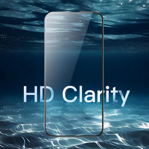 IPhone 15, 15 Plus, 15 Pro, 15 Pro Max Full Glue Tempered Glass-Black