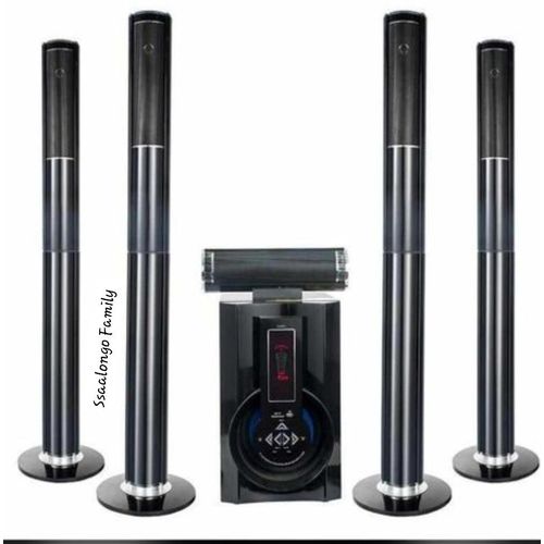 Bluetooth Home Theatre 5.1 Multi-Media Speaker Woofer Mega Bass System - Black, Silver