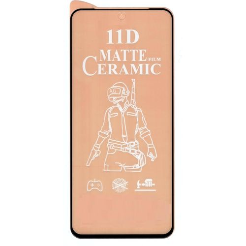 Tecno Camon 19 20 P Pro Premier Matte Ceramic Screen Protector Anti Fingerprint Scratch Guard -Black