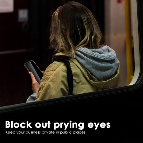 IPhone X, XR, XS, XS Max Full Cover Black Privacy Tempered Glass Screen Protector-Black