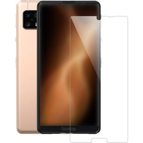 Sharp Aquos Sense 5G Case, Tempered Glass-Black