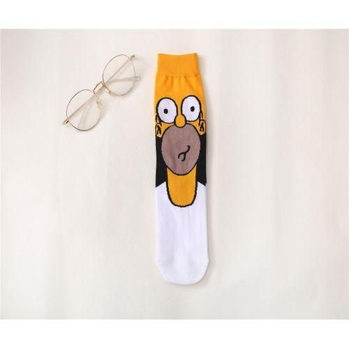Anime Funny Socks Simpsons Print Hop Men Cartoon Hip