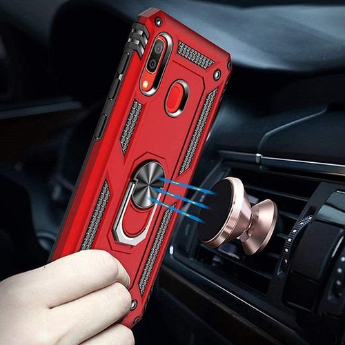 Samsung Galaxy A20e Ring Armor Cover Red