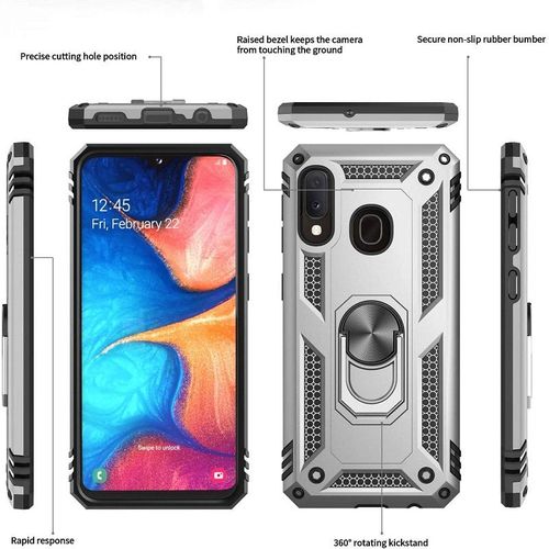 Samsung Galaxy A20e Ring Armor Cover Red