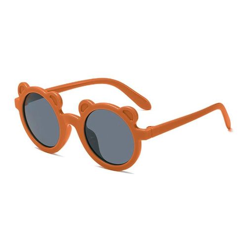Korean Cute Bear Child Sunglasses for Kids  Round Frame Solid Color Children Eyewear UV400 Zone