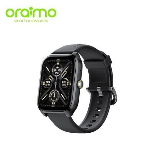 Oraimo Watch 3 Plus Clear Call 1.83'' TFT Color Screen IP68 Dust & Water Resistance Smart Watch- Black