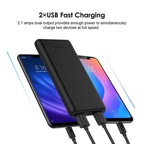 Oraimo Toast 10 Lite Ultimate Slim 10000mAh Power Bank - Black