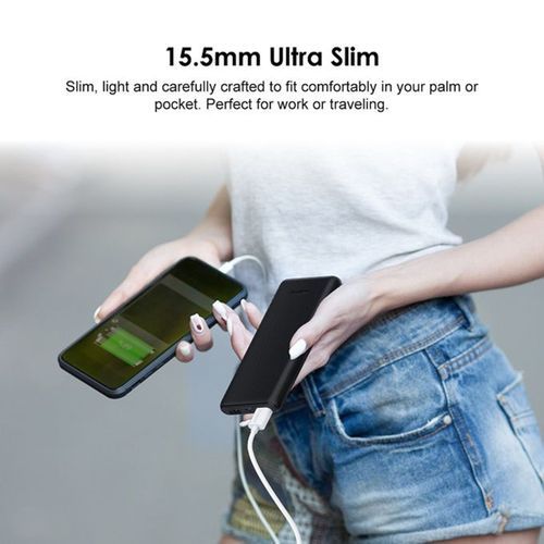 Oraimo Toast 10 Lite Ultimate Slim 10000mAh Power Bank - Black