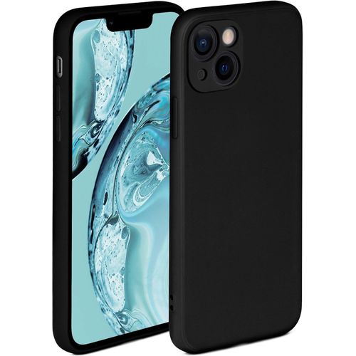 IPhone 11 12 13 14 Pro Max Silicone Case, Raised Edge For Screen Protection, Dual Layer, Soft Phone Case-Black