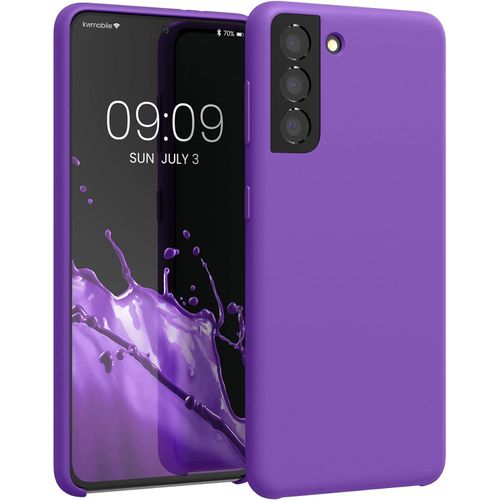 Samsung Galaxy S21 fe, S21, S21 Plus, S21 Ultra Silicone Phone Cover with Soft Finish - Orchid Purple