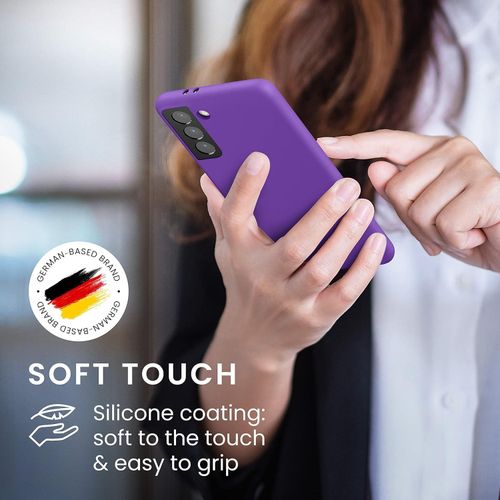 Samsung Galaxy S21 fe, S21, S21 Plus, S21 Ultra Silicone Phone Cover with Soft Finish - Orchid Purple