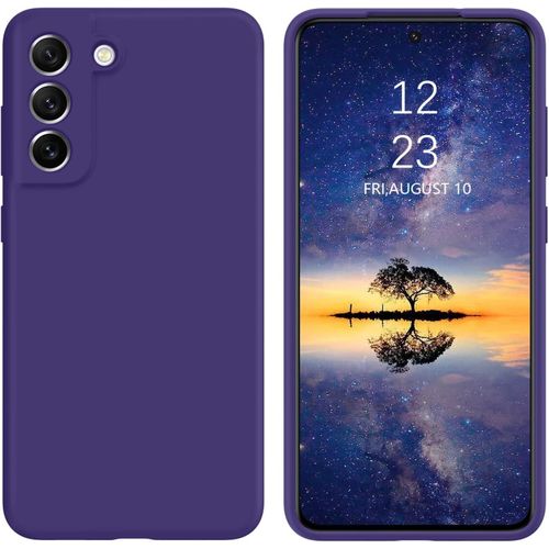 Samsung Galaxy S21 fe, S21, S21 Plus, S21 Ultra Silicone Phone Cover with Soft Finish - Orchid Purple