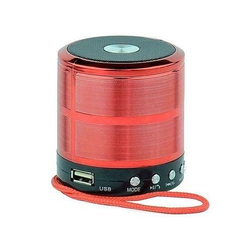 Wster  WS-887 - Mini Bluetooth Speaker With FM Radio - Red