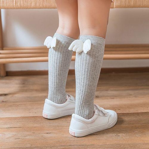 Boys Angel Socks Long Girls Toddlers Cute Soft Wing Kids